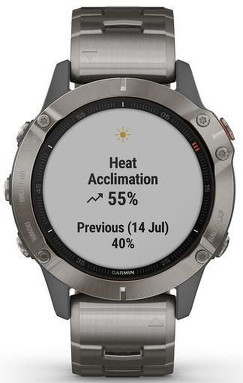 купить Смарт часы Garmin fenix 6 Pro Sapphire editions Titanium with vented titanium bracelet в Кишинёве 