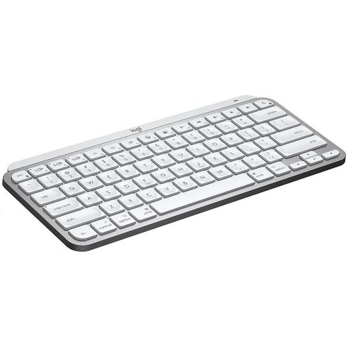 купить Клавиатура Logitech Wireless MX Keys Mini Minimalis Pale Grey Illuminated Keyboard, Logitech Unifying 2.4GHz wireless technology, Bluetooth Low Energy, Rechargeable with USB type C (920-010502) в Кишинёве 