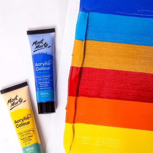 купить Набор для творчества Mont Marte MSCH4836 Set vopsele acrilice 48 culori x 36ml в Кишинёве 