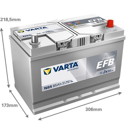 купить Автомобильный аккумулятор Varta 85AH 800A(JIS) клемы 0 (306x173x225) S4 028 EFB (585501080K262) в Кишинёве 