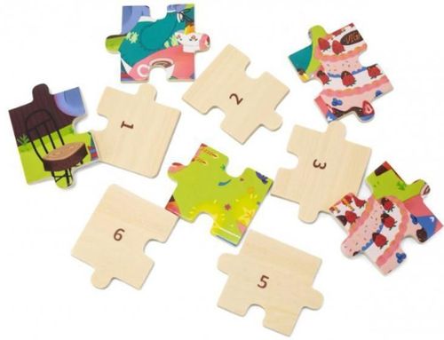 купить Головоломка Viga 44644 Puzzle din lemn Aniversare, 24 elem. в Кишинёве 
