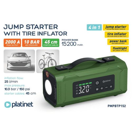 cumpără Compresor auto portabil Platinet PMPBTP152 15200 mAh 2000A în Chișinău 