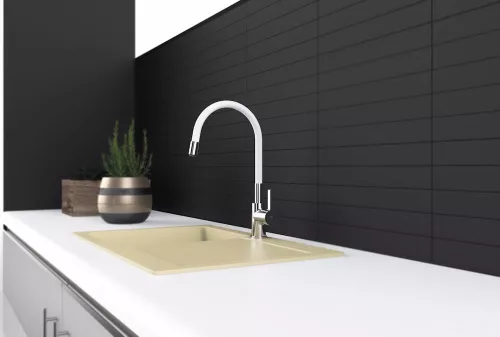 купить Смеситель кухонный Rubineta FLEXY-33 (WT) в Кишинёве 