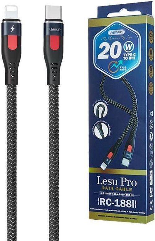 купить Кабель для моб. устройства Remax RC-188i Black, Lesu Pro Type C to iphone в Кишинёве 