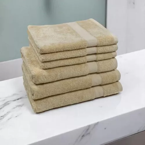 cumpără Textile de casă Sweet Home Prosop de fata Qween 50x90 cm, 500g/m2, creme Brule în Chișinău 