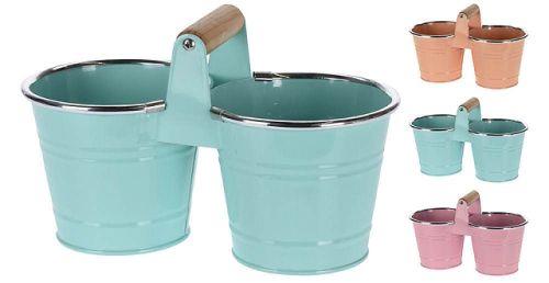 купить Декор Promstore 44524 Эмалированное ведро-кастрюля 25x13x11 см, с ручкой в Кишинёве 