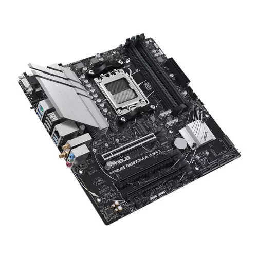 cumpără Placa de baza ASUS PRIME B650M-A WIFI II AMD B650, AM5, Dual DDR5 6400+MHz, PCI-E 4.0/3.0 x16, DislpayPort/D-Sub/HDMI 2.1, USB 3.2, SATA&PCIe RAID, M.2 PCIe 5.0 x4 Socket, M.2 PCIe 4.0 x4, SB 8-Ch., Wi-Fi6 802.11ax, 2.5Gb Ethernet, Aura în Chișinău 