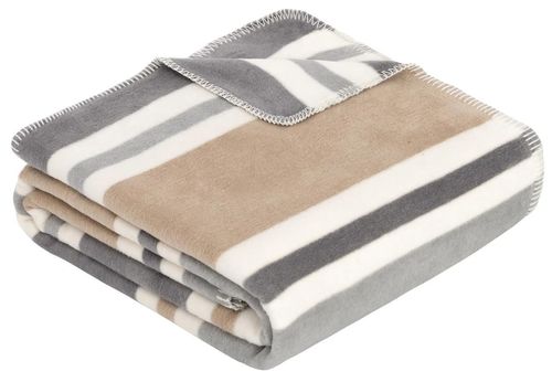 cumpără Textile de casă Ibena 2416/380 Jacquard Decke Barnsley Grey/beige în Chișinău 