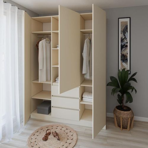 cumpără Dulap Smartex (15917) N16 180cm Ivory în Chișinău 