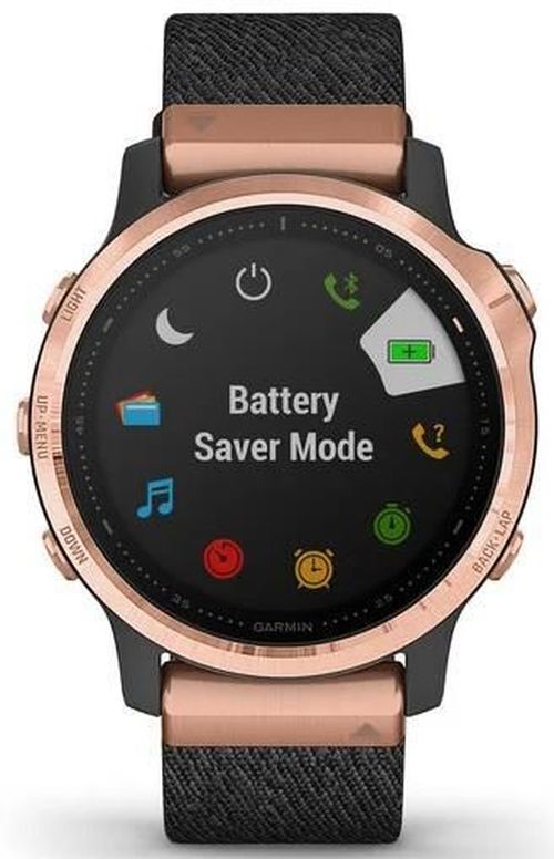 купить Смарт часы Garmin fenix 6S Pro Sapphire editions Rose gold-tone with heathered black nylon band в Кишинёве 