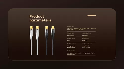 cumpără Cablu telefon mobil Remax RC-C170 60W C-C Black în Chișinău 