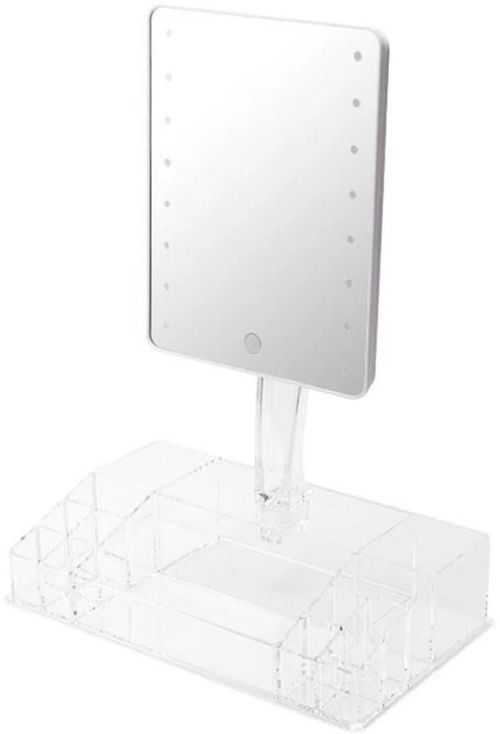 cumpără Cutie depozitare 5five 56161 Organizator cosmetica Selena cu oglinda LED 28.2X16.4X38cm în Chișinău 