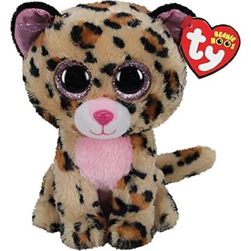 купить Мягкая игрушка TY TY36367 LIVVIE brown/pink leopard 15 cm в Кишинёве 