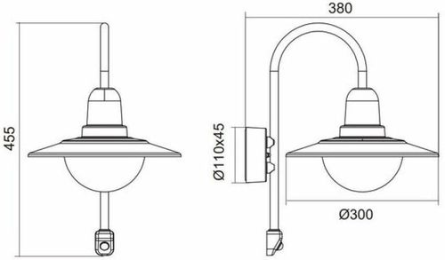 cumpără Aplică exterior Trio NORMAN 40 Вт (207269142) în Chișinău 