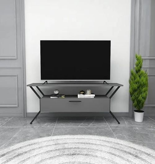 купить Тумба напольная для TV Trendy Tarz Antracit, 124x54x35cm (GTR000229) в Кишинёве 