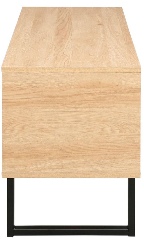 купить Тумба напольная для TV Deco Zenvo 141x40x54H Oak/Black в Кишинёве 