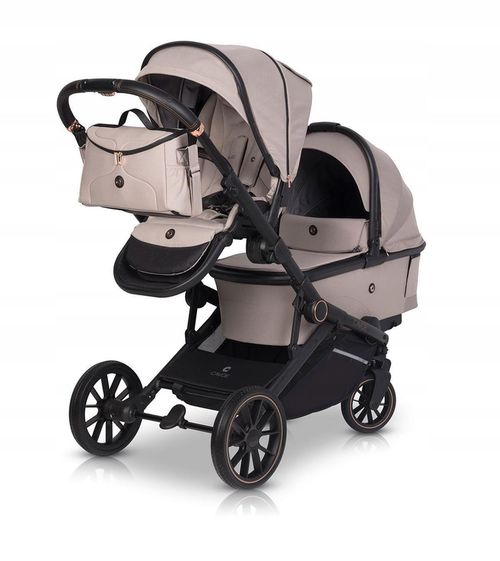 купить Детская коляска Cavoe Avec Taupe (2люльки) в Кишинёве 