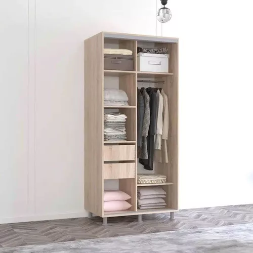 cumpără Dulap Mobildor-Lux Aron cu uși glisante cu oglindă vertical (170x60x220H cm) Sonoma în Chișinău 