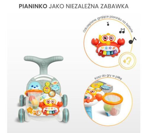 купить Ходунок Toyz 20951 Ходунок-толкатель 2in1 Spark Grey в Кишинёве 