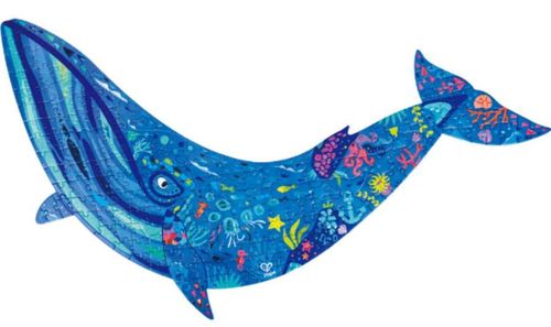 купить Головоломка Hape E1668 Puzzle de podea Balena cu cocoașă, 200 elem. в Кишинёве 