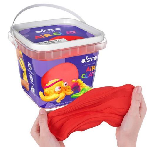 купить Набор для творчества Okto 20009 Plastilină ușoară în găletușă, Roșu в Кишинёве 