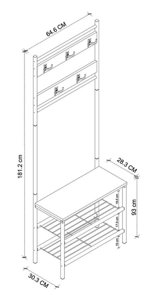 купить Мебель для прихожей Bofigo 21-10-01 White в Кишинёве 