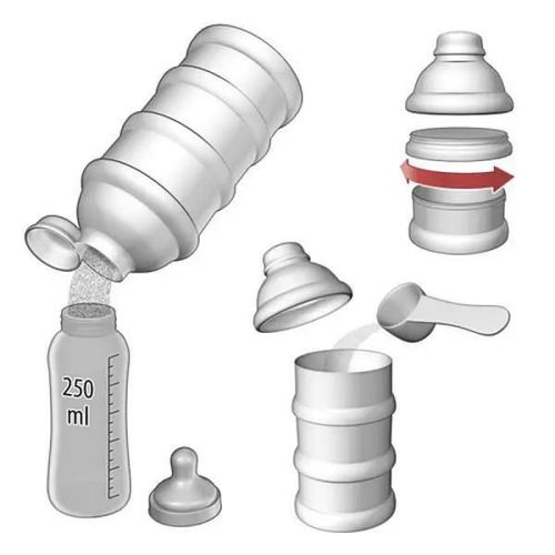 cumpără Container alimentare Beaba B911553 Recipient lapte praf Neon în Chișinău 