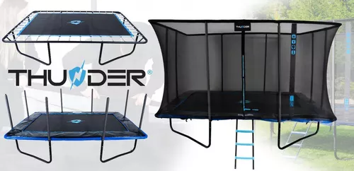 cumpără Trambulină Thunder Outside Phenom 8ft*12ft, 244x366 Cm, Blue în Chișinău 
