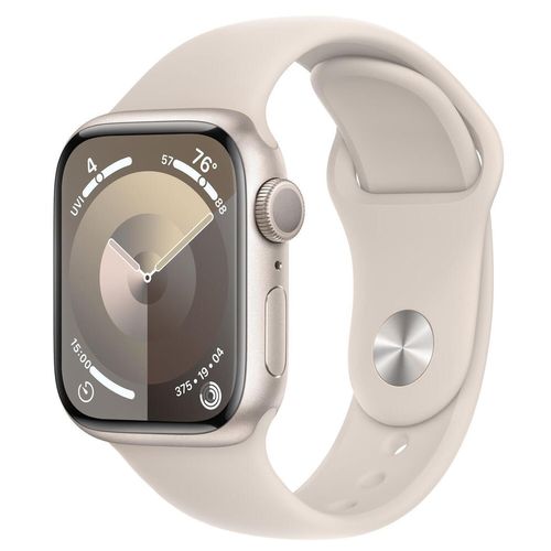 купить Смарт часы Apple Watch Series 9 GPS 41mm Starlight - S/M MR8T3 в Кишинёве 