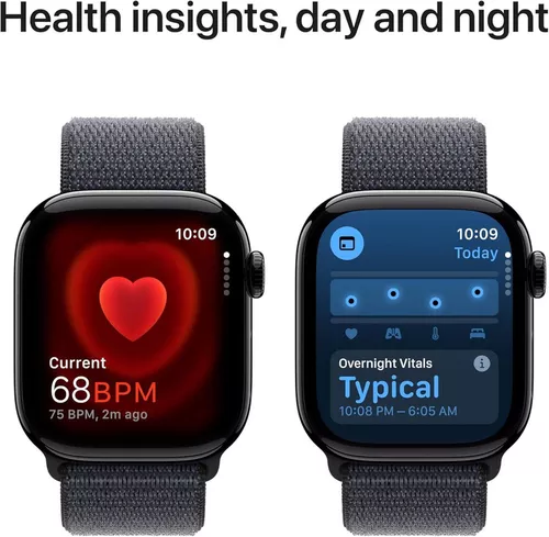 cumpără Ceas inteligent Apple Watch Series 10 GPS 42mm Jet Black Aluminium Case with Ink Sport Loop MWWG3 în Chișinău 