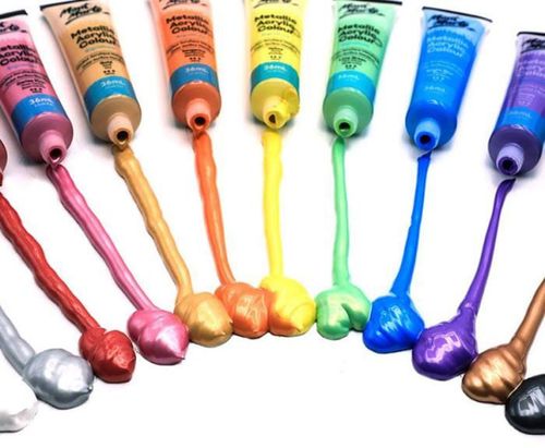 купить Набор для творчества Mont Marte PMMT1236 Set vopsele acrilice metalic 12cul x 36ml в Кишинёве 