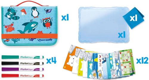 купить Набор для творчества Maped 969310 Set Creativ Travel, tabla - desene в Кишинёве 