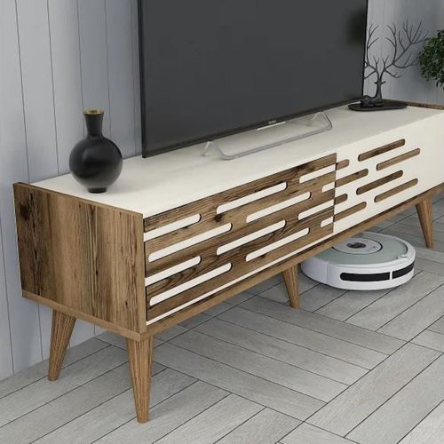 купить Тумба напольная для TV Trendy Valensiya 140, Nuc, Smantana в Кишинёве 