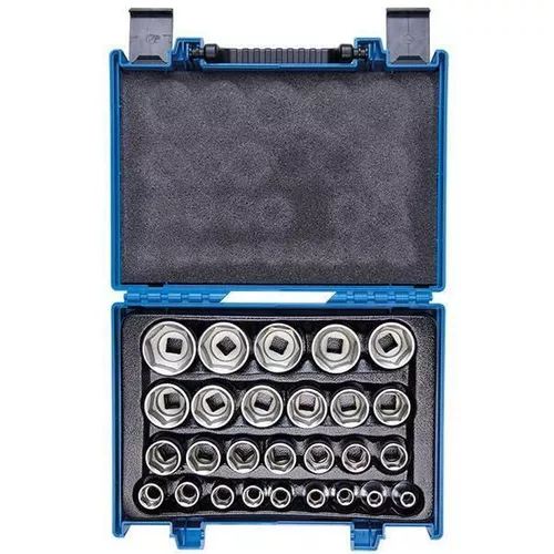 cumpără Set de tubulare, bite, duze King Tony 4557MR набор торцевых головок глубоких 6 гран. 8-36мм 1/2" 27 пр. în Chișinău 