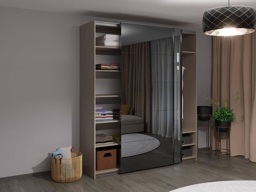 купить Шкаф Bayro Top line Napoli 2000x2300x580 серый камень, купе в Кишинёве 