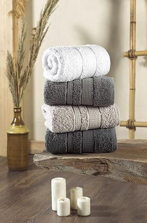 купить Домашний текстиль Promstore 46147 Towel Set Набор полотенец 4шт 50x80cm NH Towel Set х/б в Кишинёве 