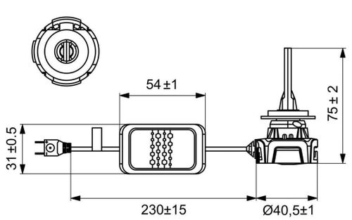 купить Автомобильная лампа Bosch H7 LED Gigalight Gen2 PX26d (Duobox LED 2шт.) (1987301561) в Кишинёве 