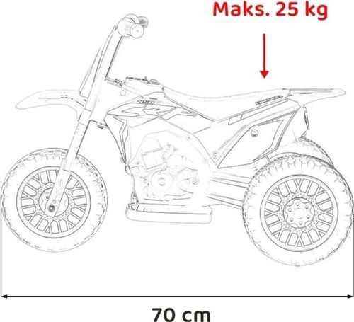 купить Электромобиль Baby Mix 55722 Электрический мотоцикл Honda CRF 450R зеленый в Кишинёве 