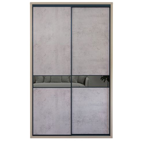 cumpără Dulap Bayro Murano 1400x2300x600 серый камень, купе în Chișinău 