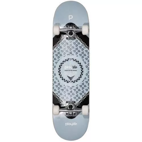 купить Скейтборд Powerslide 880278 Playlife Hardcore Silver 31x8 в Кишинёве 