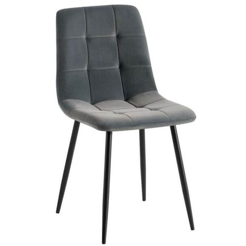 cumpără Scaun Interdepo TED new, Dark Grey Velvet 20A17BLK-35 în Chișinău 
