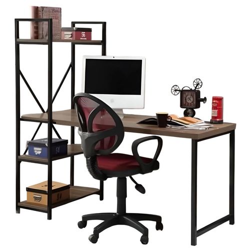 купить Офисный стол Hopeland MS-03 Minimalista (150x60x150cm), Stejar в Кишинёве 