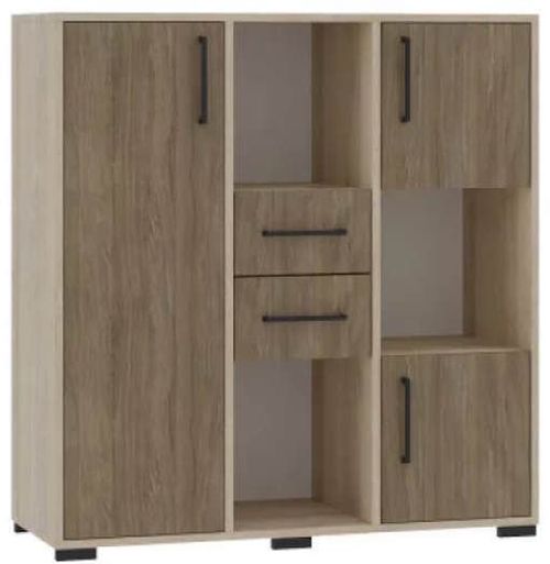 cumpără Dulap de birou Tisam Dulap jos cu 3 uși și 2 sertare, 1059x405x1087 mm (6612) în Chișinău 