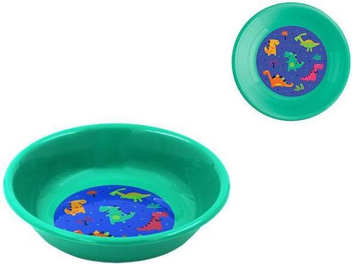 cumpără Seturi pentru hrănire bebelușilor Бытпласт 47855 Тарелка детская глубокая с рисунком Пластишка18.5cm, зеленый în Chișinău 