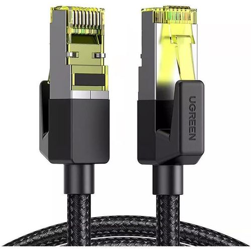 cumpără Cablu IT Ugreen 80423, Cat7 Round Ethernet Cable, 10Gbps, 2m, Black în Chișinău 