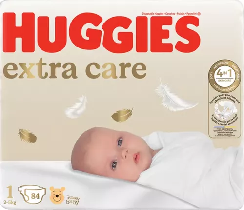 Scutece Huggies  Extra Care 1 (2-5 kg) 84 buc 