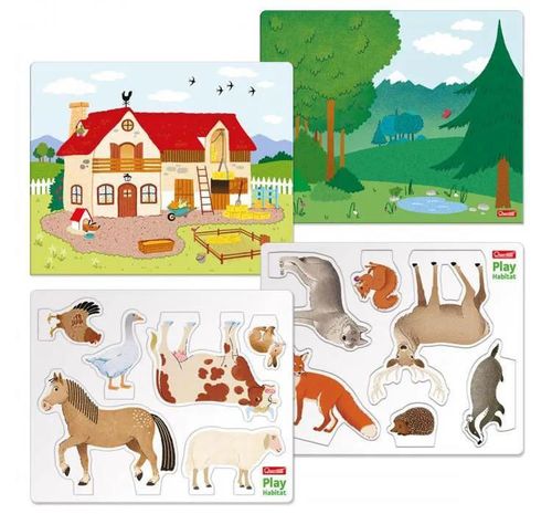 купить Головоломка Quercetti Q0621 Joc Play Habitat Montessori в Кишинёве 