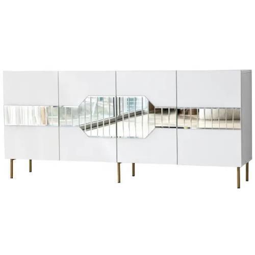 купить Комод Trendy Milano, Alb, Auriu (GTR001210) в Кишинёве 