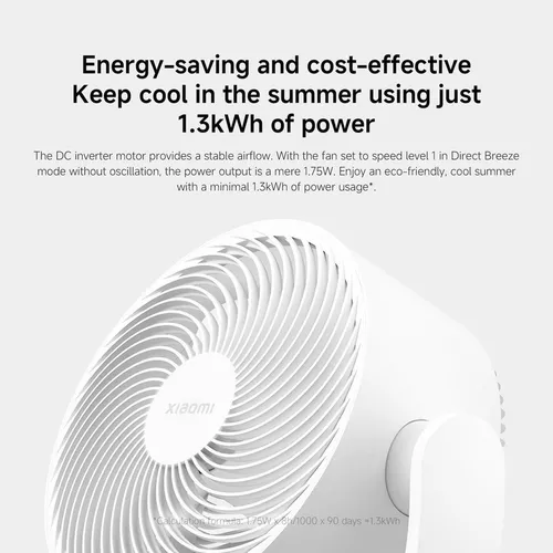 купить Вентилятор напольный Xiaomi Smart Desktop Air Circulation Fan в Кишинёве 