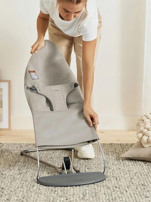 cumpără Leagăn pentru bebeluși BabyBjorn 006080A Bliss 3D jersey, Sand Grey în Chișinău 